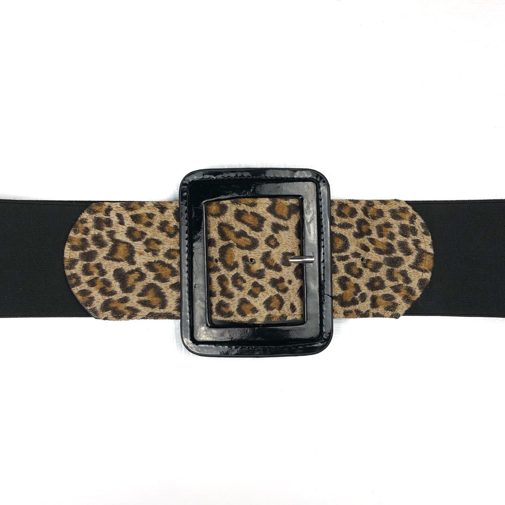 Exotic Leopard Wide Stretch Belt